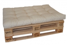 Sedák na paletu 120x80 světle béžový melír