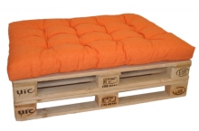 Sedák na paletu 120x80 oranžový melír