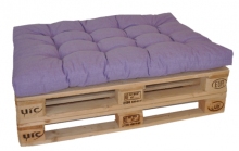 Sedák na paletu 120x80 fialový melír