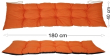 Podsedák 180x40 oranžový melír