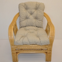 Polstr na křeslo Rio De Janeiro látka tmavě béžový melír