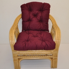 Polstr na křeslo Rio De Janeiro látka vínový kepr