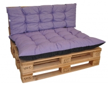 Polstry na paletový nábytek sada Basic - látka fialový melír