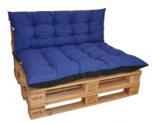 Polstry na paletový nábytek sada Basic - látka modrý melír