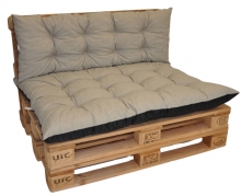 Polstry na paletový nábytek sada Basic - látka tmavě béžový melír