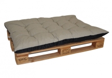 Paletový sedák / zahradní matrace tmavě béžový melír