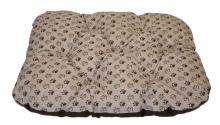 Podložka pro psa voděodolná zaoblená 80x60 cm tlapka béžová