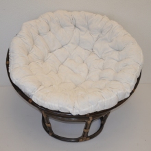 Ratanový papasan 110 cm hnědý - vzhledové vady