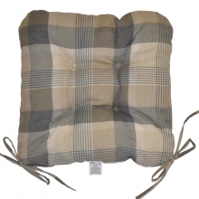 Sedák UNI motiv UNIKO šedá kostka