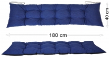 Podsedák 180x40 modrý melír