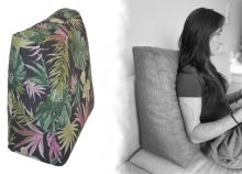 Relaxační polštář - motiv monstera